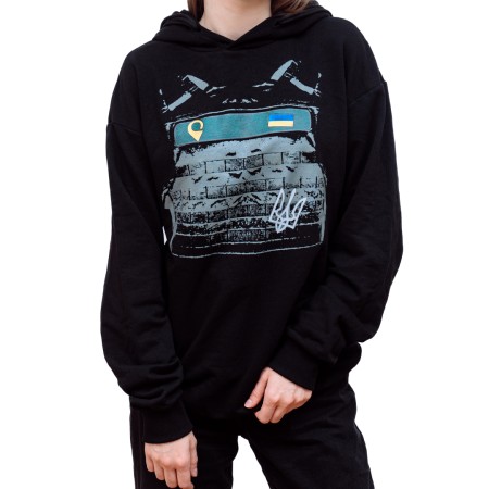 Худі «Куленепробивний народ» Чорний