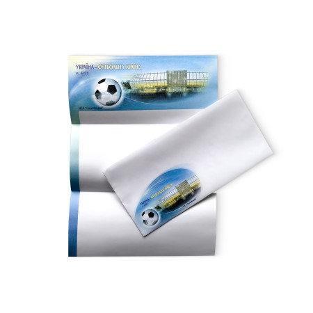 Набір поштовий «Україна-футбольна країна. Київ» (конверт Е65+вкладиш А4)