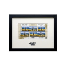 Framed stamp "Russian warship...DONE!"