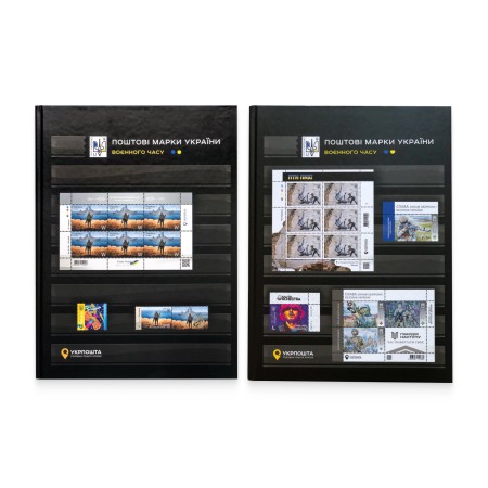 Collection of military postage stamps in sheets and covers with cancellation «First Day» in an exclusive stockbooks