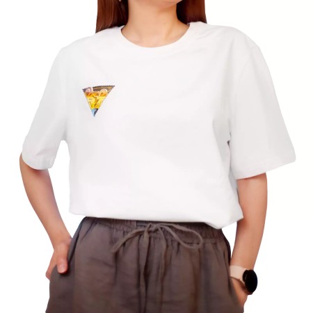 Футболка з маркою «Олімпійська команда України 2024» біла