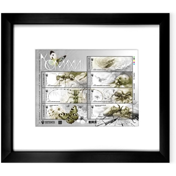 Framed stamp «Insects of Ukraine» 2024