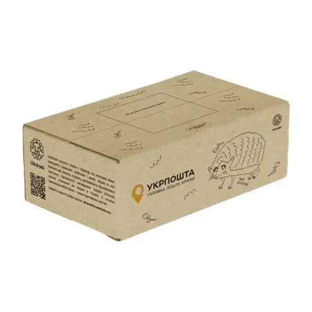 Коробка 1 кг Їжак (240х170х90 мм) UAnimals Укрпошта (у пакованні 10 штук)