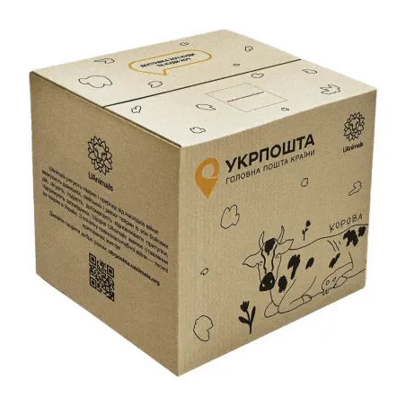 Коробка 20 кг Корова (470х400х430 мм) Uanimals Укрпошта (у пакованні 10 штук)