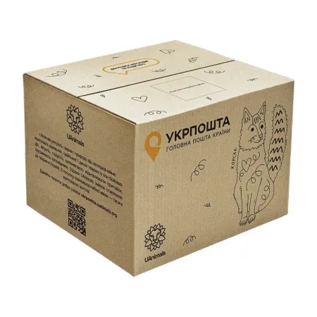 Коробка 10 кг Корсак (393х343х276 мм) UAnimals Укрпошта (у пакованні 10 штук)