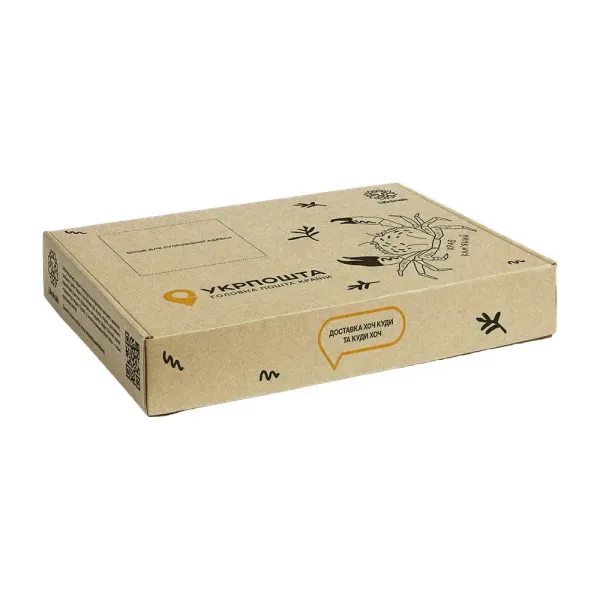 1 kg flat box the Crab (310x230x40 mm) UAnimals Ukrposhta (10 pieces per package)