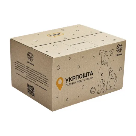 5 kg box the Dog (393x233x206 mm) UAnimals Ukrposhta (10 pieces per package)