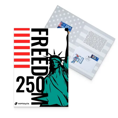 Буклет з марками «FREEDOM. До 250-річчя незалежності США»