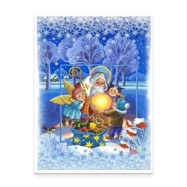Card «Light of St. Nicholas» according the project «Personalized stamp»
