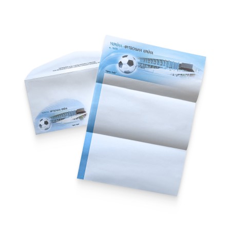 Набір поштовий «Україна-футбольна країна. Львів» (конверт Е65+вкладиш А4)