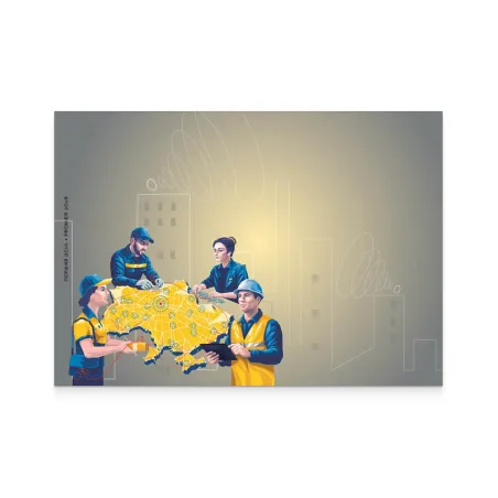 Конверт «Перший день. Героїчні професії. Україна на зв'язку»