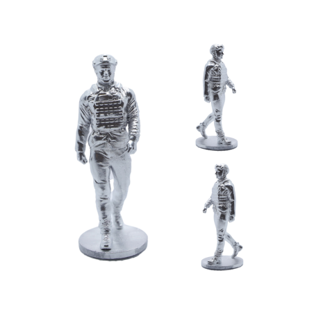 Figure product "President" silver 31x70 mm