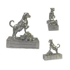 (Pre-order) Figure product "Dog Patron" silver 42x46 mm