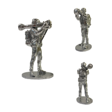 (Pre-order) Figure product "Soldier with NLAW" silver 39x70 mm