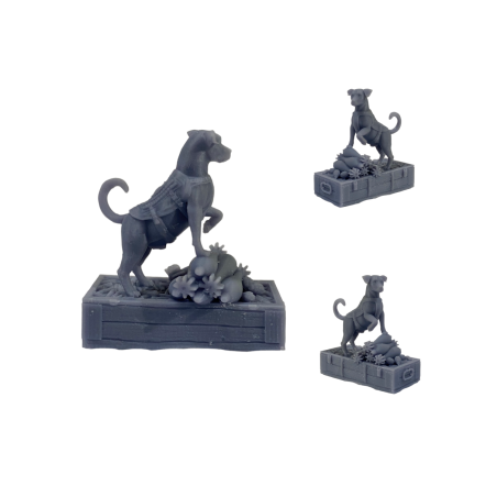 Figure product "Dog Patron" 42x46 mm
