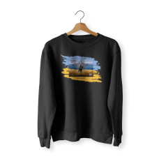 Sweatshirt "Rosijskij vijskovij korabel, idi ..!" black color