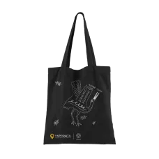 Сумка-шопер Лелека UAnimals (чорна)