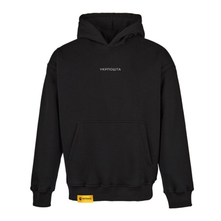 Oversized hoodie «Ukrposhta» Black