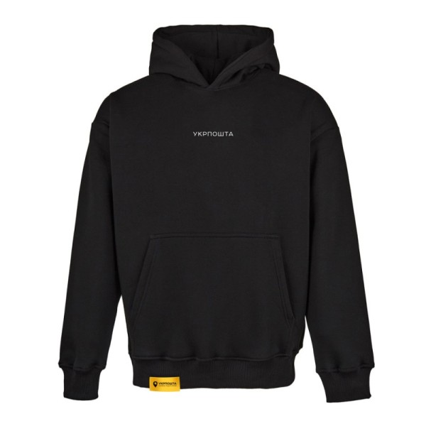 Oversized hoodie «Ukrposhta» Black