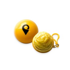 Raincoat in a case ball Yellow