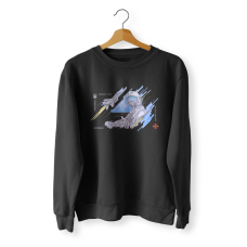 Sweatshirt of the Armed Forces of the Air Force, black color