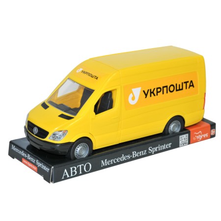 The model of Ukrposhta's car «Mercedes-Benz Sprinter» yellow