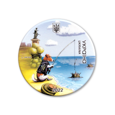 Badge "PATRON" Fisherman polyceramic diameter 56 mm