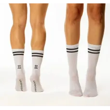 Шкарпетки зі смужками «UKRPOSHTA this side up» р. 38-42 білі