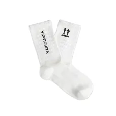 Socks «Ukrposhta this side up» size 38-42 white