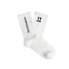 Socks «UKRPOSHTA this side up» size 38-42 white