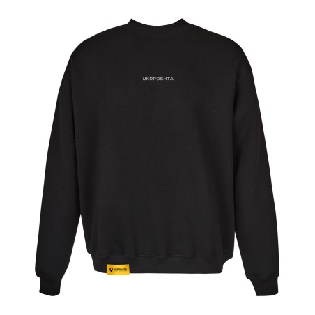 Oversized sweatshirt «UKRPOSHTA» Black
