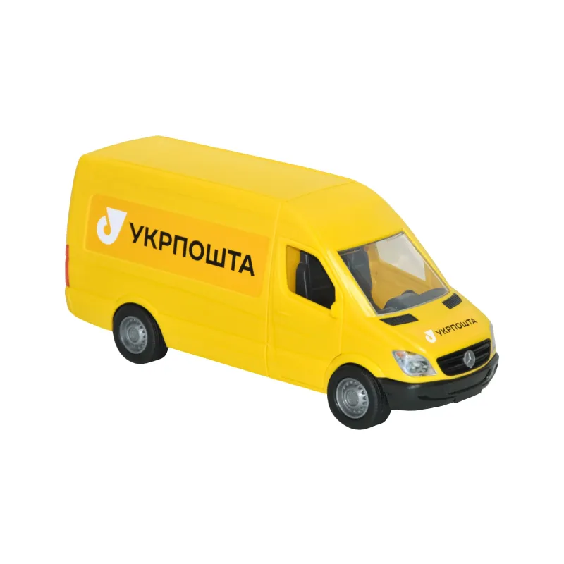 Модель автомобіля Укрпошти «Mercedes-Benz Sprinter» жовта