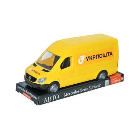 Модель автомобіля Укрпошти «Mercedes-Benz Sprinter» жовта