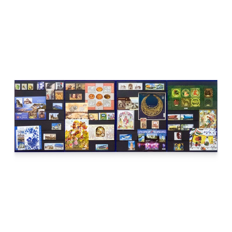Yearset of postage stamps of Ukraine in souvenir cover 2013