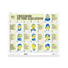 Аркуш з 28 марок «Freedom in the Equation» за проєктом «Власна марка»