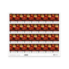 Sheet of 28 stamps «43rd Separate Artillery Brigade named after Hetman Taras Tryasylo»