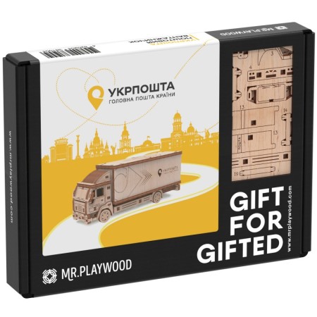Деревʼяний 3D конструктор «Машинка Вантажничок»